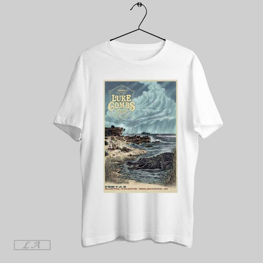 Top Luke Combs Feb 7 8 2025 Marvel Stadium Melbourne Australia Tour Poster T Shirt
