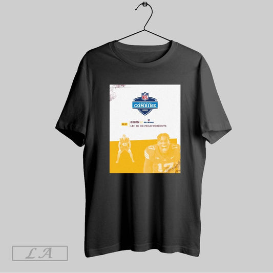 Top Minnesota Golden Gopher Football Nfl Scouting Combine 2025 Cody Lindenberg And Masta Joyner Lb Dl On Field Workouts Poster T Shirt Sweatshirt Tee Shirt