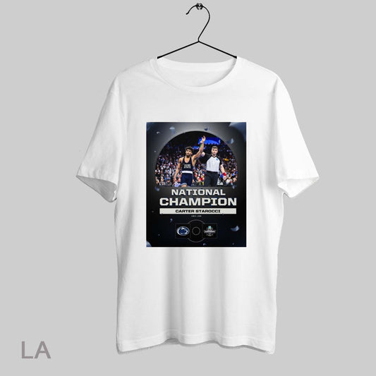 Top National Champion Carter Starocci 184 Lbs Penn State Nittany Lions Wrestling Championship 2025 Poster T Shirt Sweatshirt Hoodie Shirt