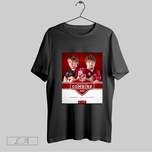 Top Oklahoma Sooners Football 2025 Nfl Scouting Combine Ethan Downs Danny Stutsman Indianapolis Poster T Shirt Sweatshirt Hoodie Shirt