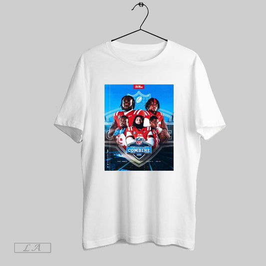 Top Ole Miss Rebels Football Nfl Scouting Combine 2025 Princely Umanmielen Jj Pegues Walter Nolen Jared Ivey Chris Paul Jr Poster T Shirt Sweatshirt Tee Shirt