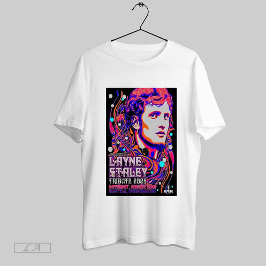 Top Poster Layne Staley Tour Saturday August 23 2025 Neptune Theatre Seattle Washington T Shirt Sweatshirt Hoodie Shirt