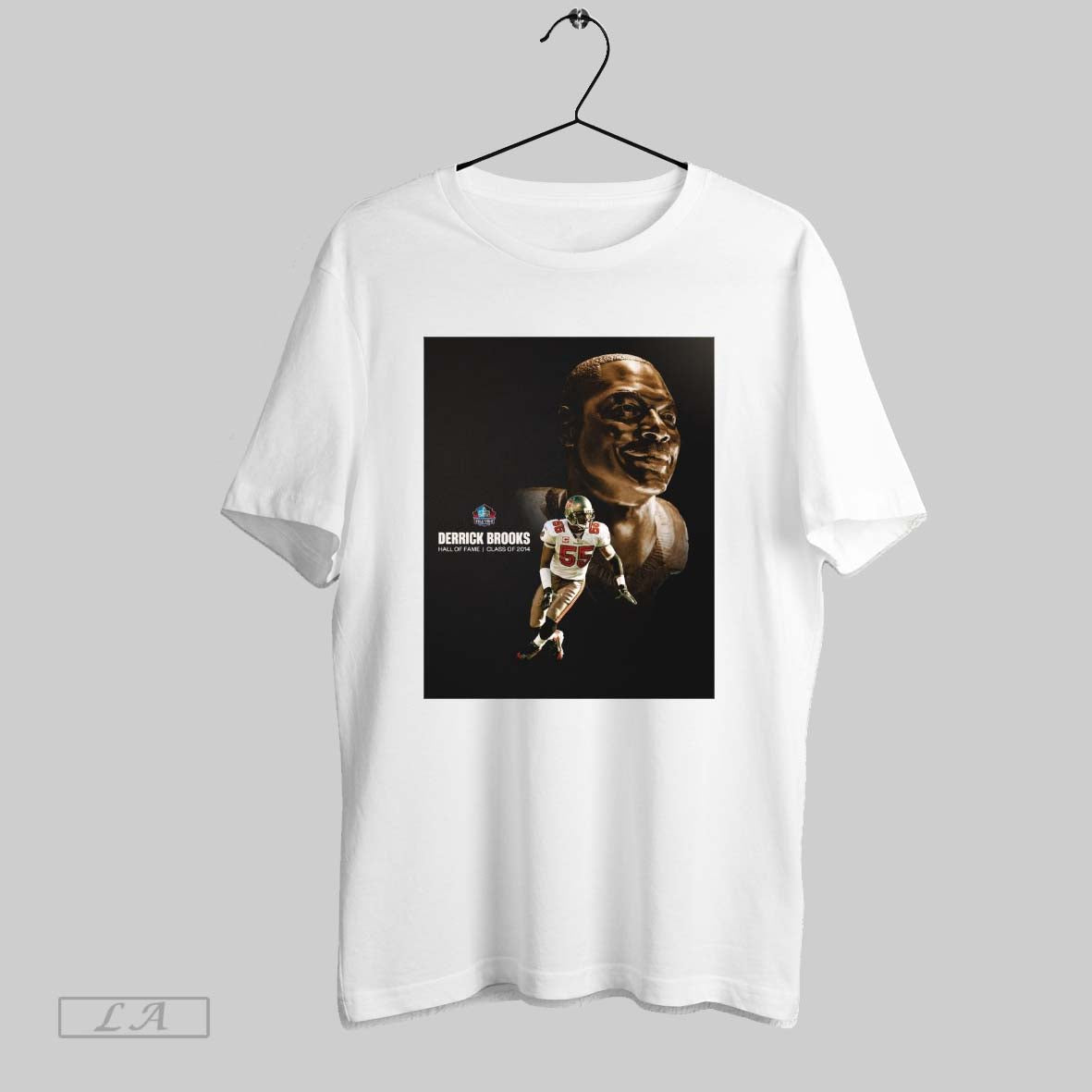 Top Tampa Bay Buccaneers Derrick Brooks Pro Football Hall Of Fame Class Of 2014 The Gold Standard Poster T Shirt Sweatshirt Tee Shirt