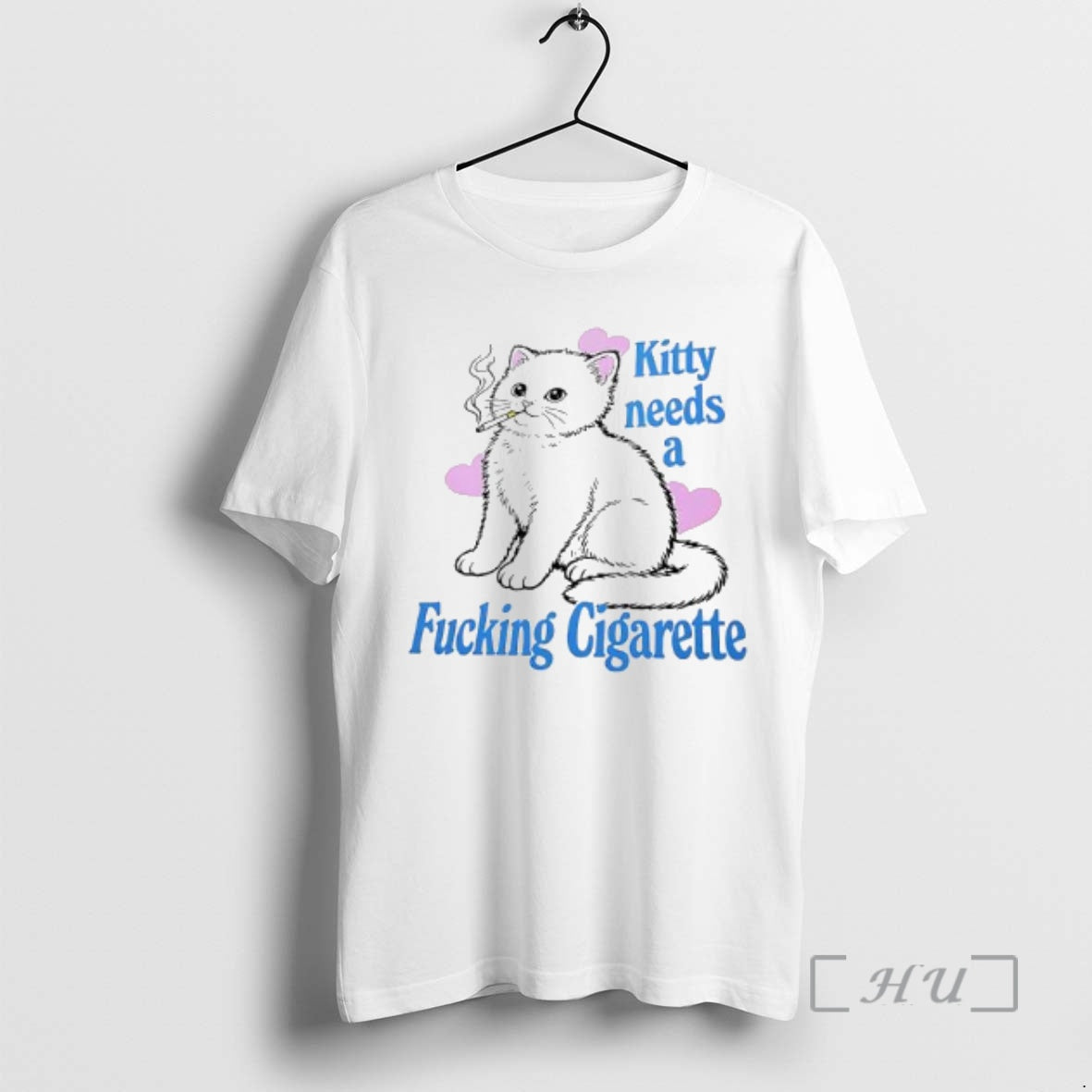 Trending Cat Kitty Needs A Fucking Cigarette Graphic T-Shirts, Hoodie, Sweatshirt | TeeSparky.com
