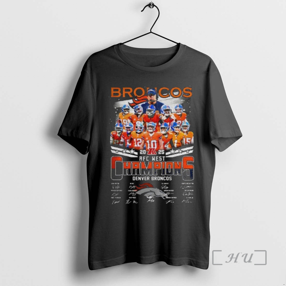 Trending Denver Broncos Afc West Champions 2025 Football Signatures T-Shirts, Hoodie, Sweatshirt | TeeSparky.com