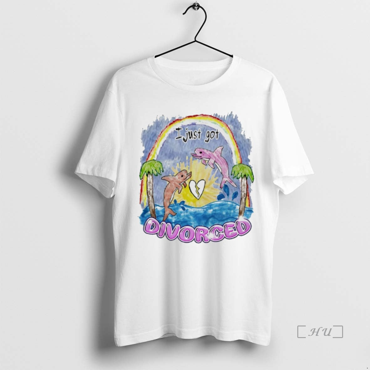 Trending Divorced Dolphins I Just Got Graphic Art T-Shirts, Hoodie, Sweatshirt | TeeSparky.com