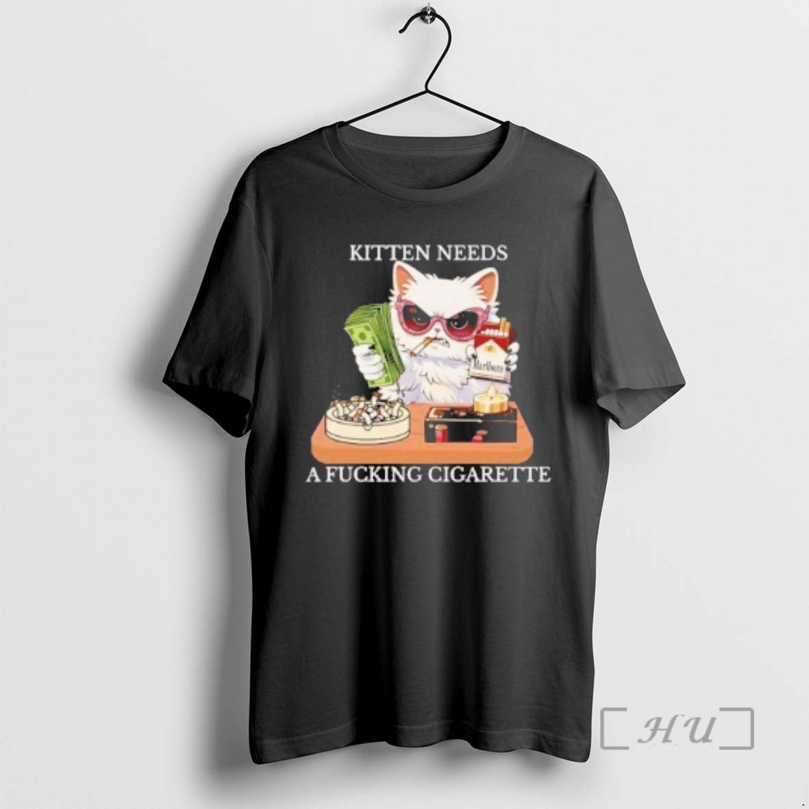 Trending Kitten Needs A Fucking Cigarette Marlboro T-Shirts, Hoodie, Sweatshirt | TeeSparky.com
