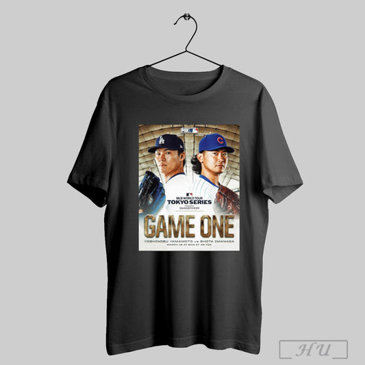 Trending Mlb World Tour Tokyo Series Game One Yoshinobu Yamamoto Vs Shota Imanaga March 18 2025 Poster T Shirt Sweatshirt