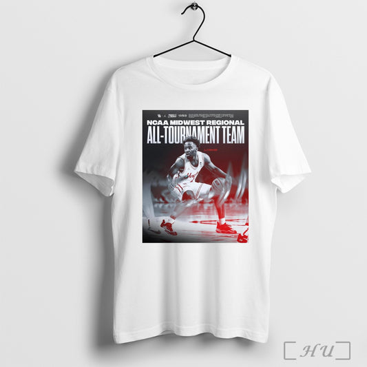 Trending Poster Houston Cougars Basketball 2025 Ncaa Midwest Regional All Tournament Team Lj Cryer T Shirt Sweatshirt