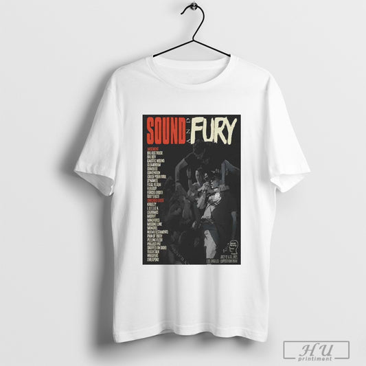 Trending Poster Sound And Fury July 12 13 2025 Exposition Park Los Angeles Ca Tour Basement Big Ass Truck T Shirt Sweatshirt