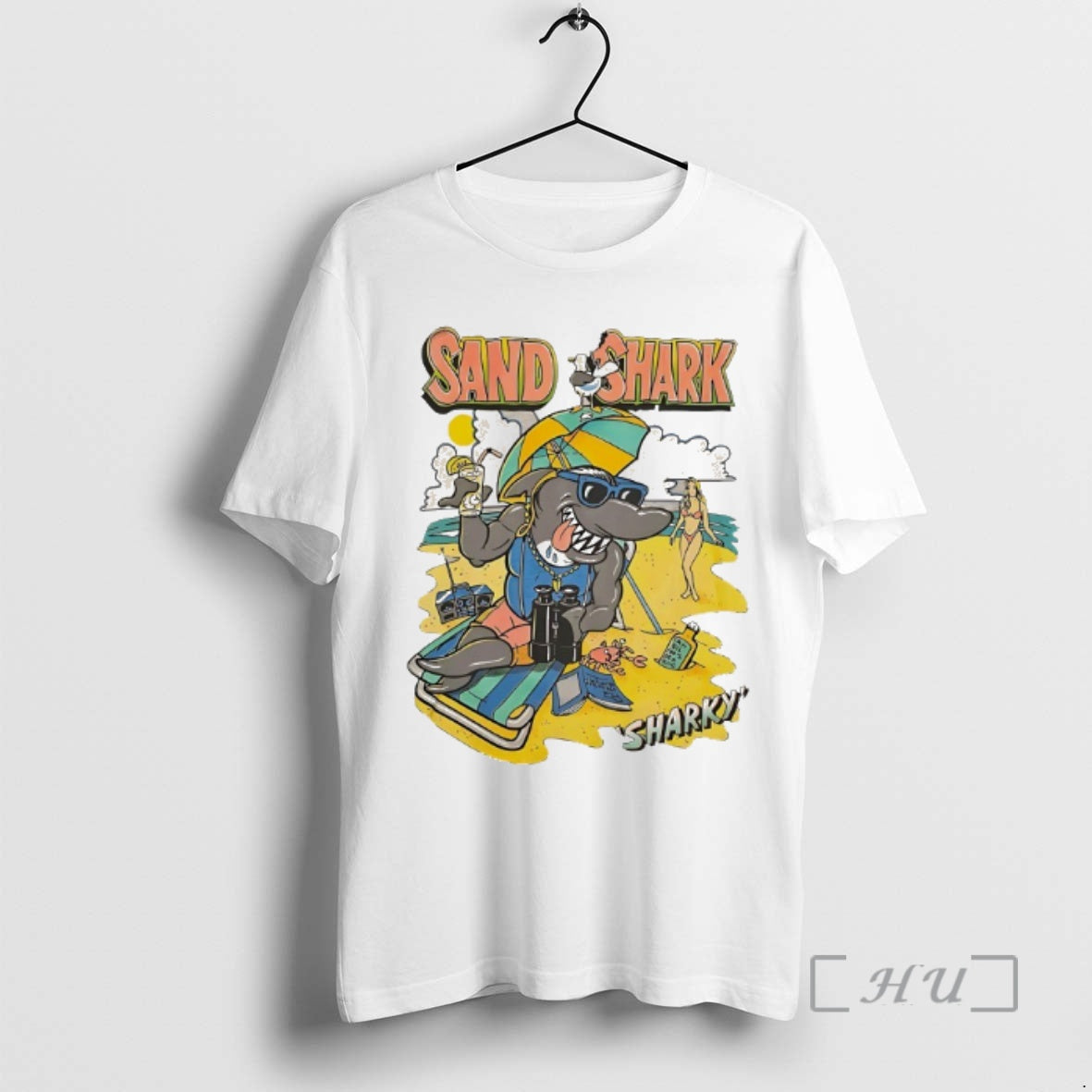 Trending Sand Shark Sharky Vintage T-Shirts, Hoodie, Sweatshirt | TeeSparky.com