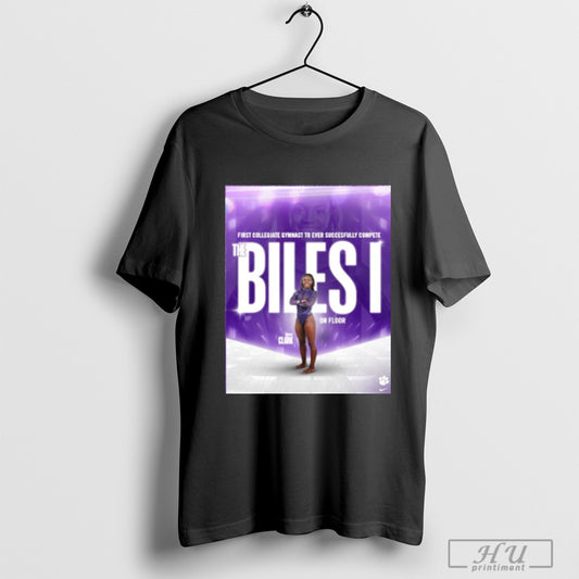 Trendy Clemson Tigers Gymnastics Brie Clark First Collegiate Gymnast To Ever Successfully Compete The Biles On Floor Poster T Shirt Sweatshirt