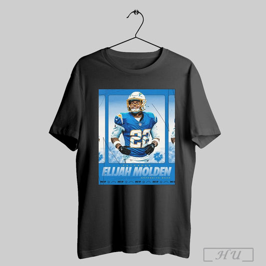 Trendy Poster Extended Elijah Molden Defensive Back Los Angeles Chargers Nfl Bolt Up 2025 T Shirt Sweatshirt