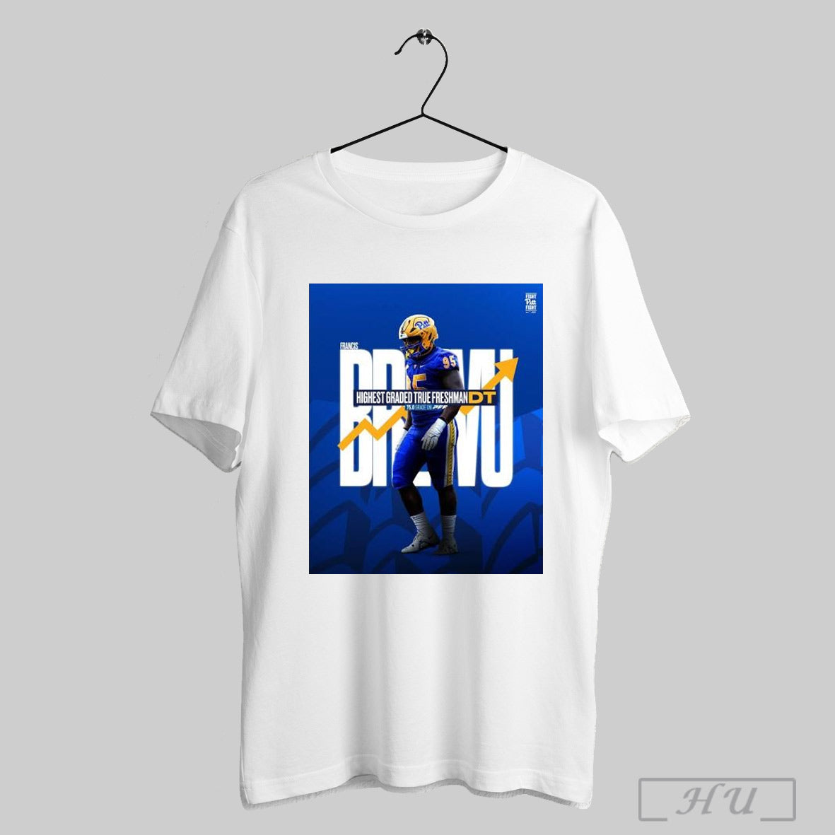 Trendy Poster Pittsburgh Panthers Francis Brewu Highest Graded True Freshman Dt 75 0 Grade On Pff T Shirt Sweatshirt
