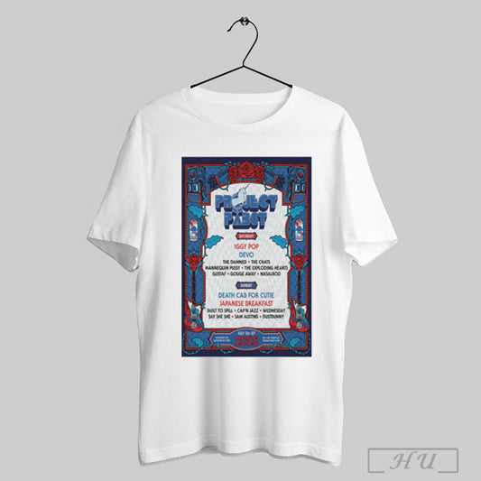 Trendy Poster Project Pabst Tour July 26 27 2025 Saturday Iggy Pop Devo Waterfront Portland Or T Shirt Sweatshirt