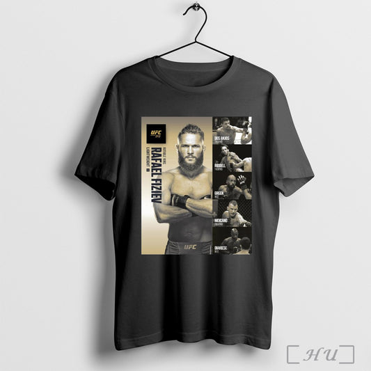 Trendy Poster Ufc 313 Notable Wins Rafael Fiziev Lightweight Dos Anjos Riddell Green Moicano Diakiese Resume T Shirt Sweatshirt