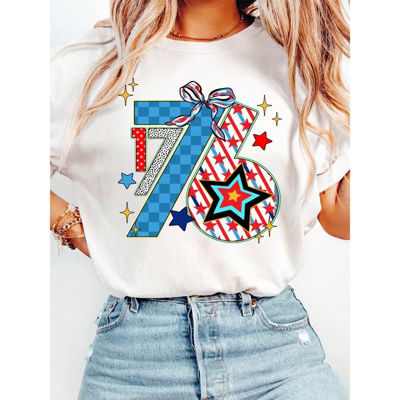 Trendy T - Shirt: Stylish "1776" Graphic with Patriotic Elements Hoodie Sweatshirt | TeeSparky.com