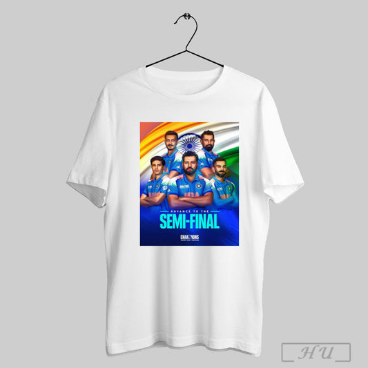 Trendy Team India Advance To The Semi Final At The Icc Champions Trophy 2025 Pakistan Poster T Shirt Sweatshirt