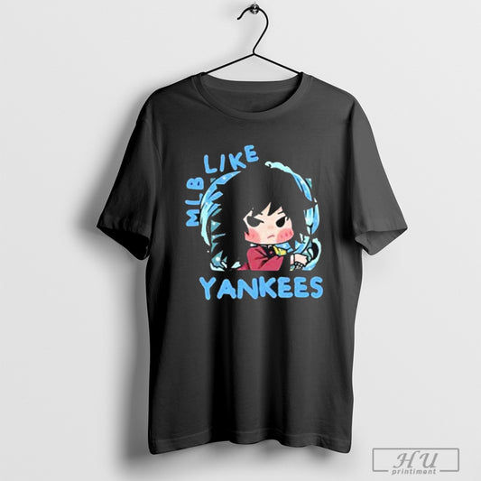 Trendy Tomioka Giyu New York Yankees Mlb X Demon Slayer Kimetsu No Yaiba Anime T Shirts