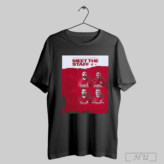 Trendy Washington State Football Defensive Assistants Meet The Staff Everrette Thompson Byron Robinson Matt Lenti Payton Shafer Poster T Shirt Sweatshirt