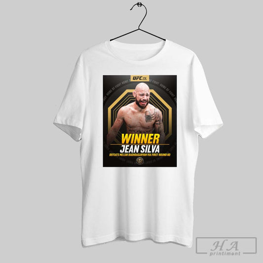 Ufc Fn Winner Jean Silva Defeats Melsik Baghdasaryan Via First Round Ko Home Of Fight Poster T Shirt