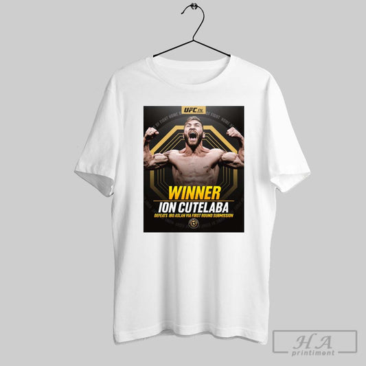 Ufc Fight Night Winner Ion Cutelaba Defeats Ibo Aslan Via First Round Submission Home Of Fight Poster T Shirt