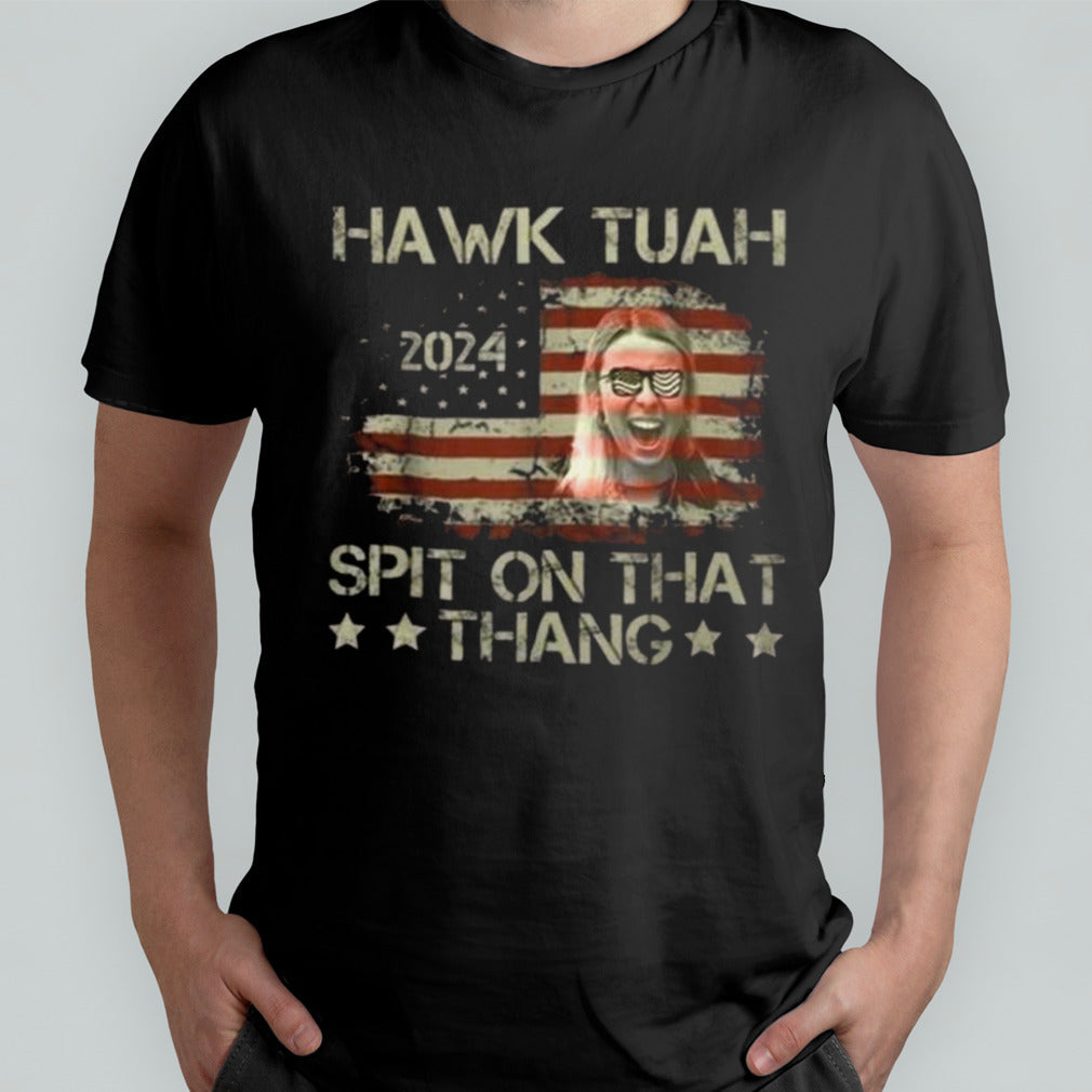 Vintage Hawk Tuah Spit On That Thing Presidential Utah T-shirt