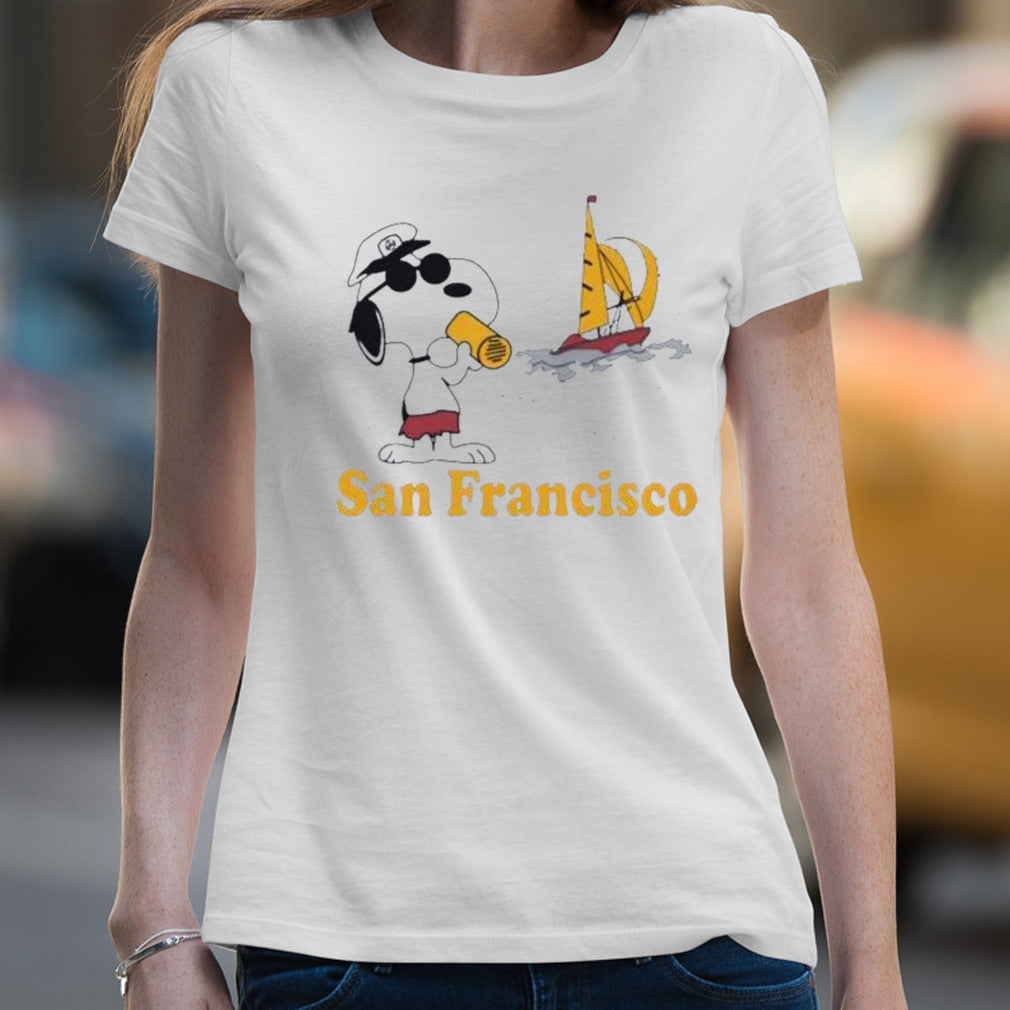 Vintage Peanuts Joe Cool Snoopy San Francisco Shirt