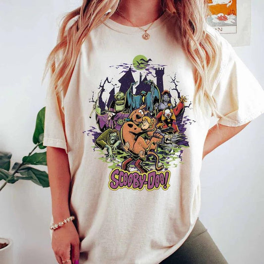 Vintage Scooby Doo Comfort Colors Tshirt, Retro Halloween Movies Shirt, Vintage Halloween Sweatshirt, Spooky Shirt,Gift for Friend,Halloween