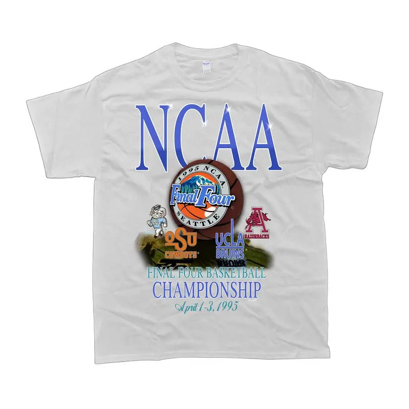 Vintage1995 NCAA Final Four Championship Tar Heels OSU UCLA Arkansas t-shirt