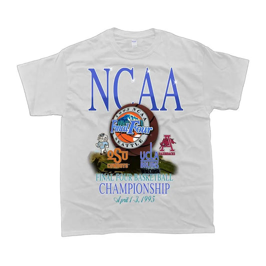 Vintage1995 NCAA Final Four Championship Tar Heels OSU UCLA Arkansas t-shirt