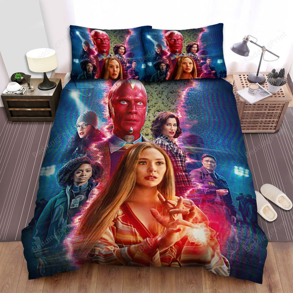Wandavision Movie Characters Bed Sheets Duvet Cover Bedding Setss