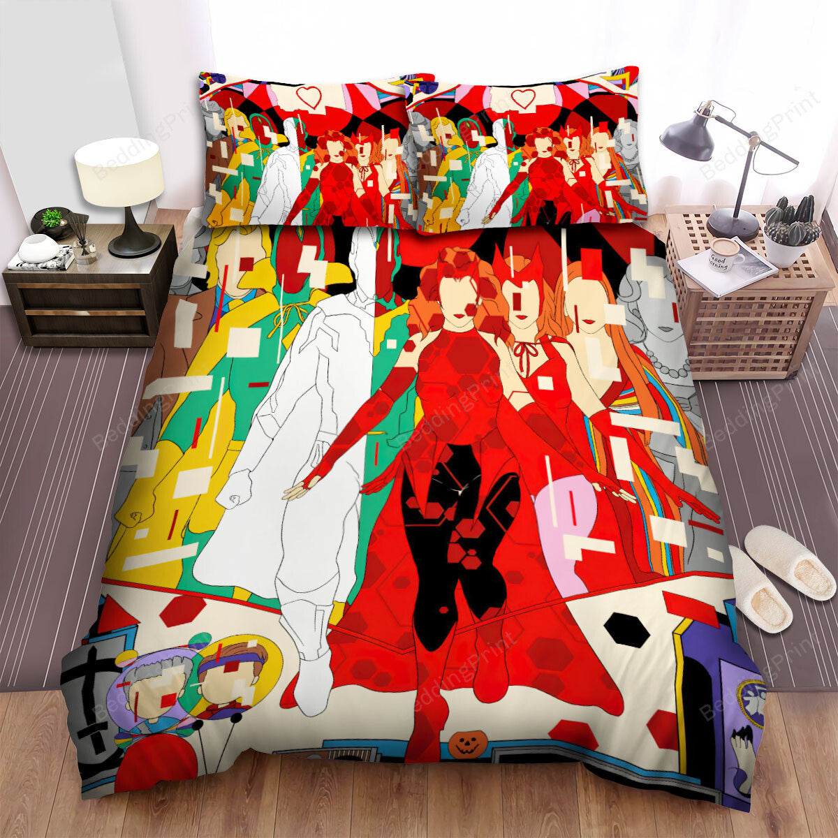 Wandavision Movie Digital Art 2 Bed Sheets Duvet Cover Bedding Setss