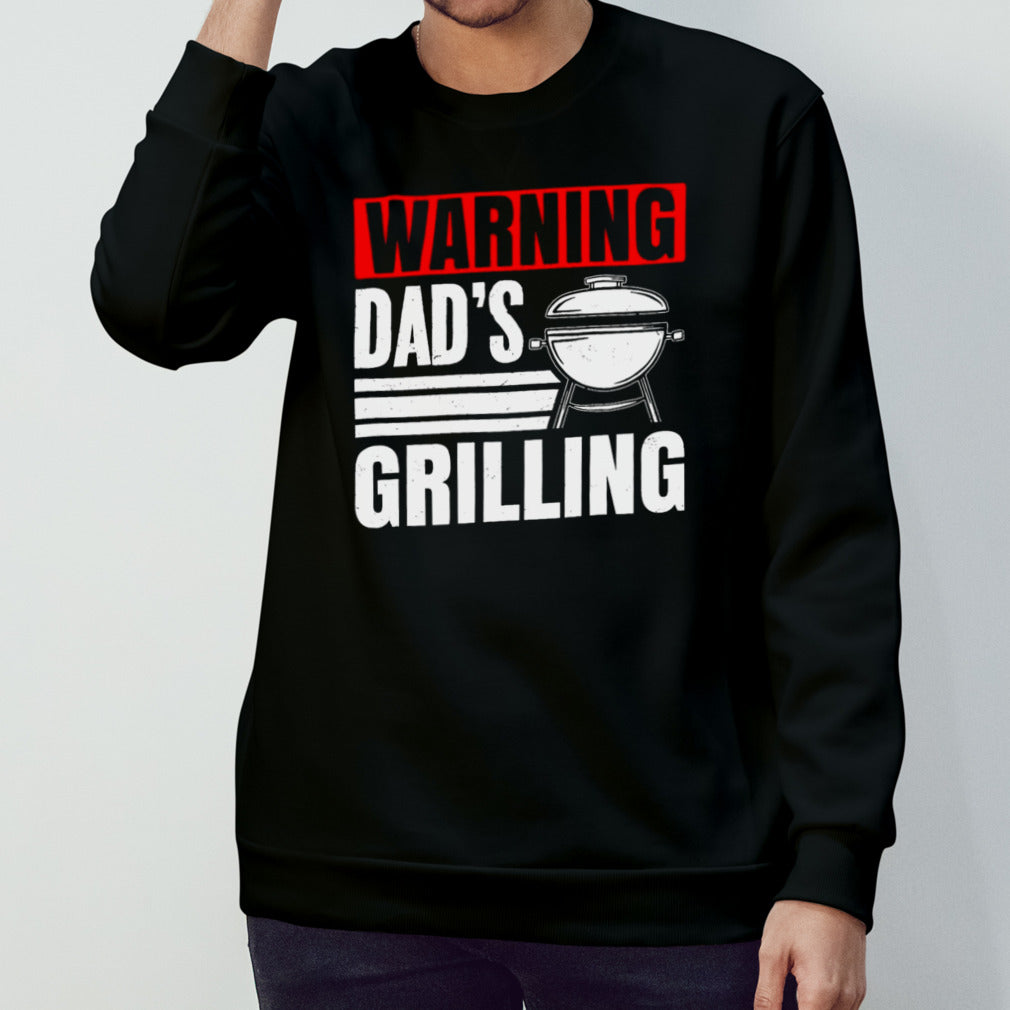 Warning DadS Grilling FatherS Day Graphic shirt