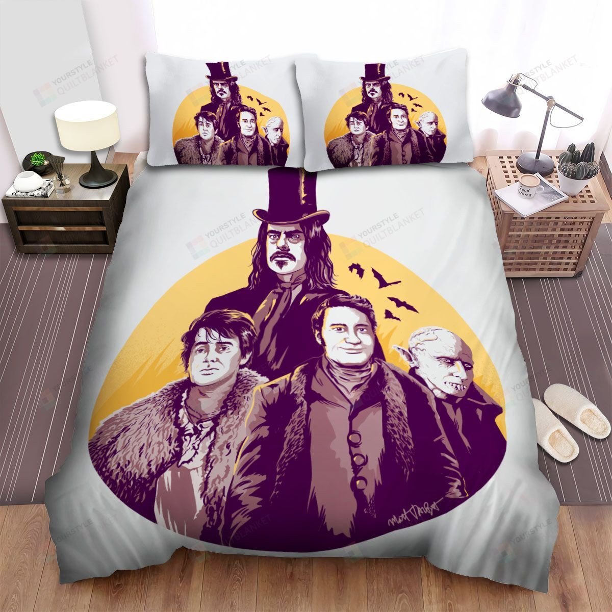 What We Do In The Shadows Movie Poster 1 Bed Sheets Spread Comforter Duvet Cover Bedding Setss