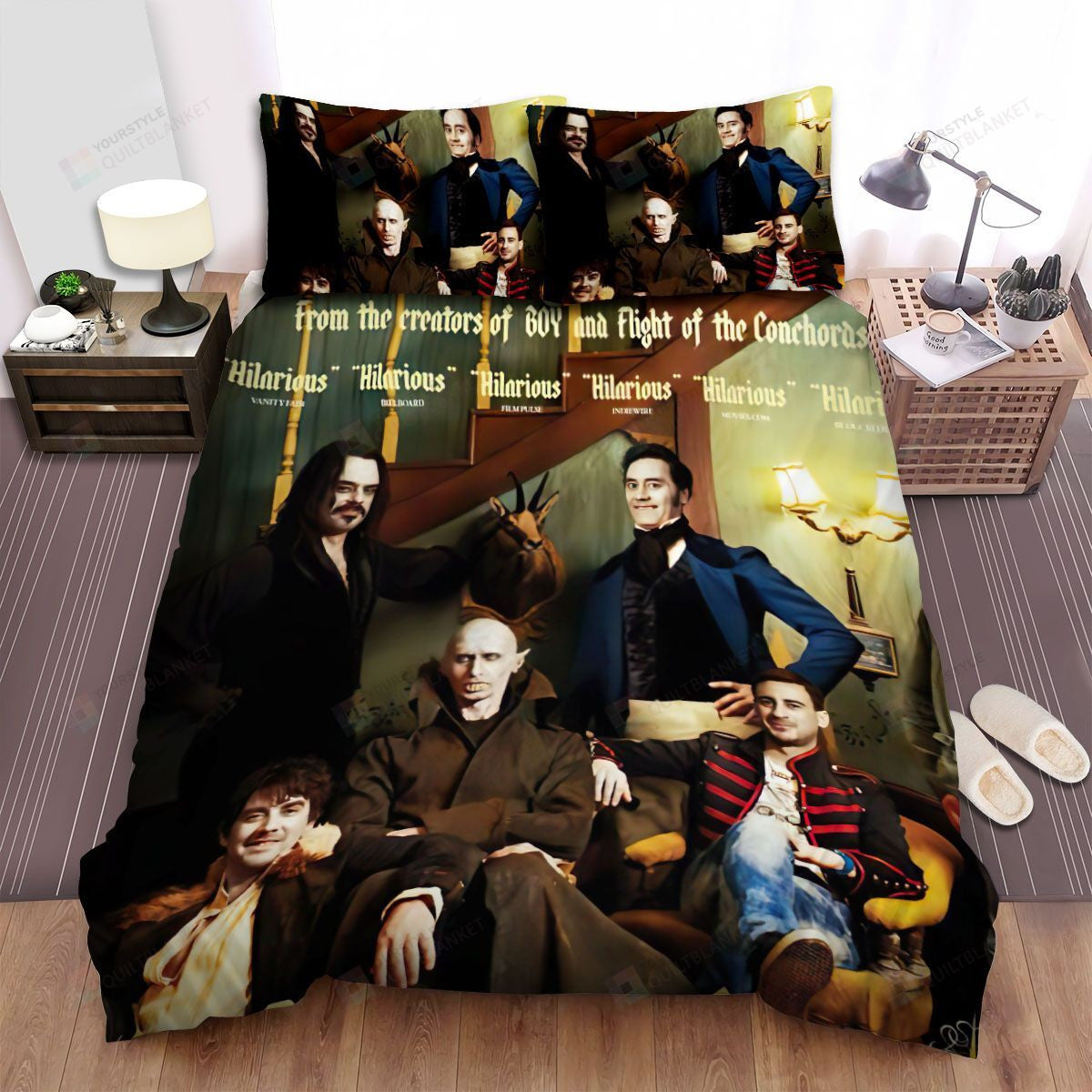 What We Do In The Shadows Movie Poster 3 Bed Sheets Spread Comforter Duvet Cover Bedding Setss