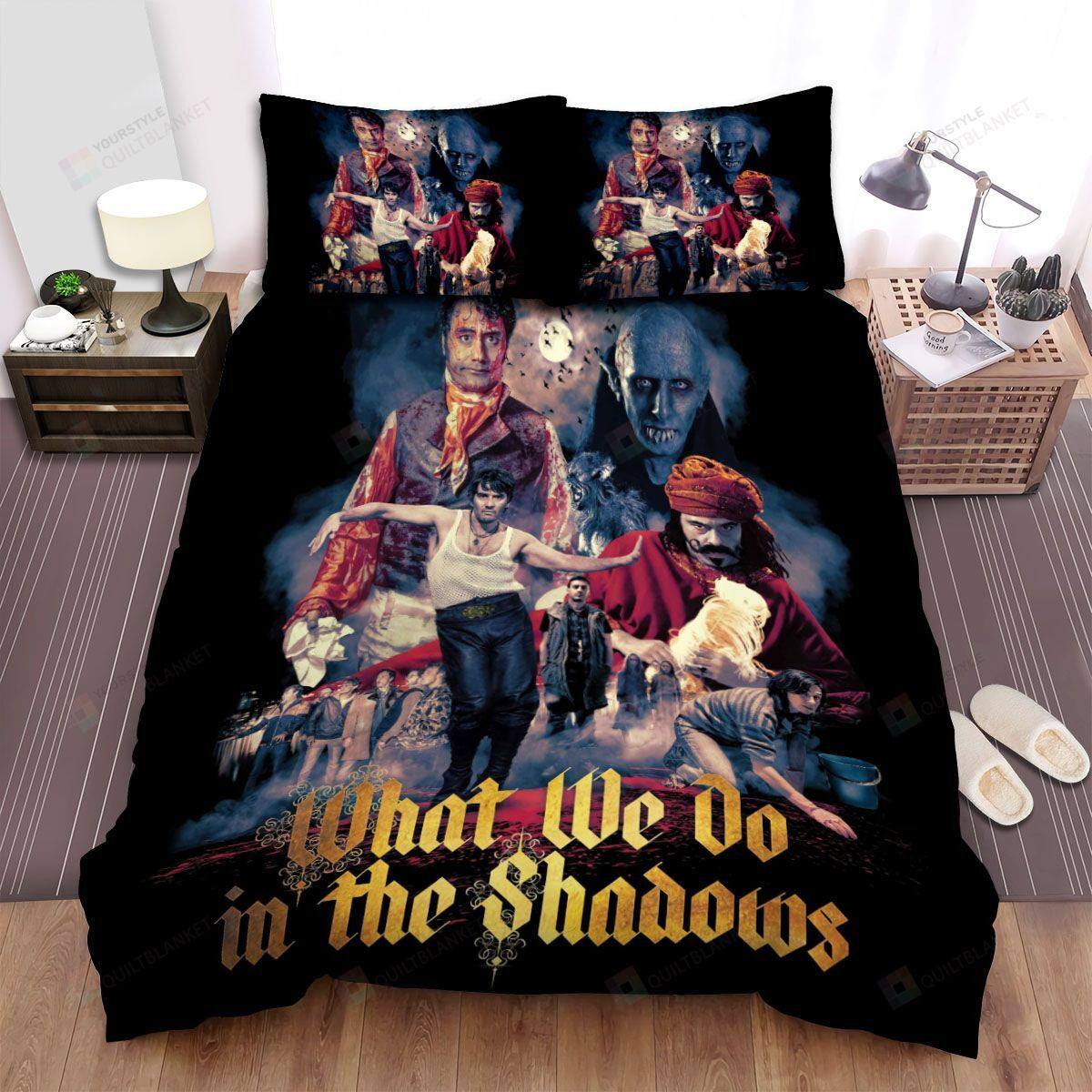What We Do In The Shadows Movie Poster Iv Photo Bed Sheets Spread Comforter Duvet Cover Bedding Setss