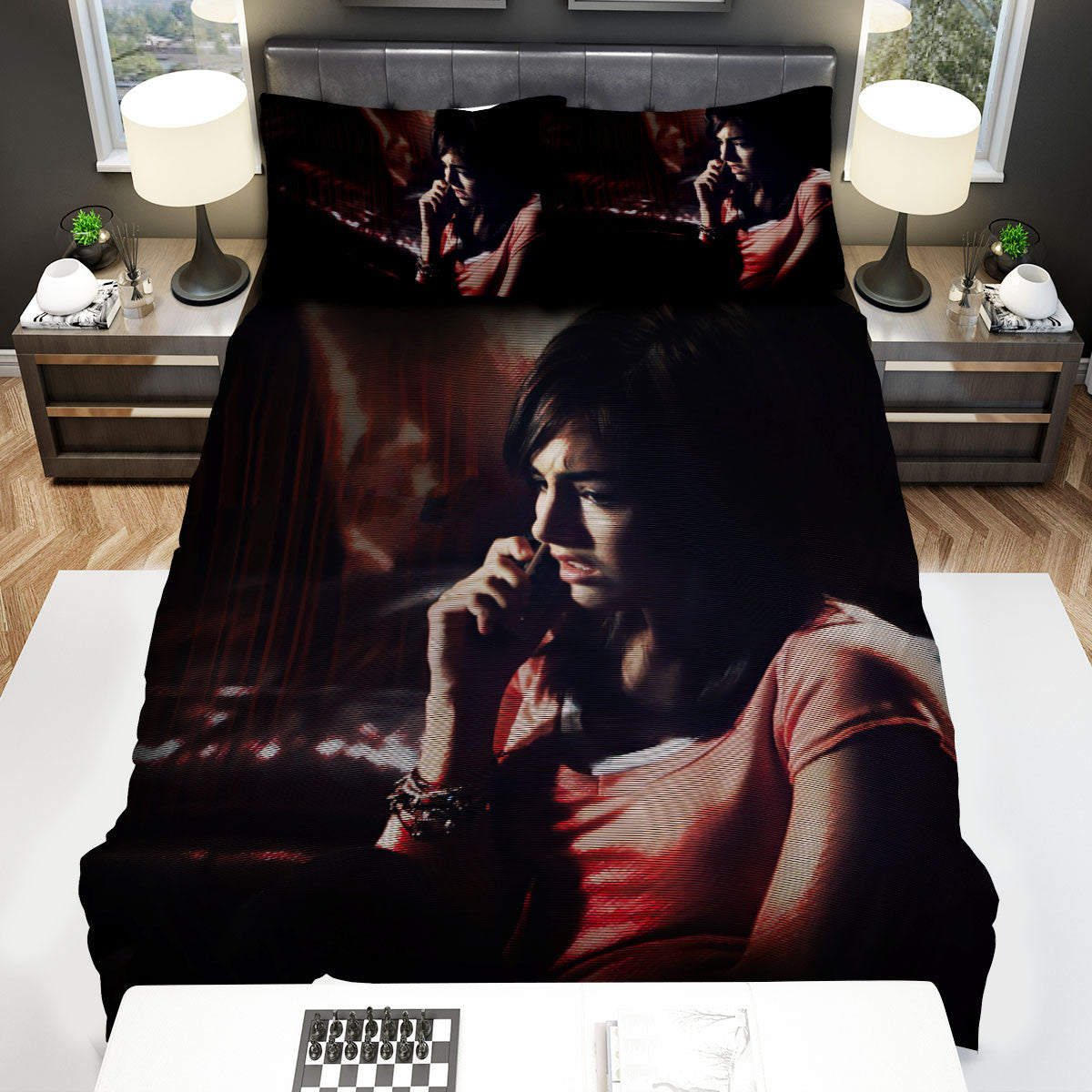 When A Stranger Calls Movie Poster Bed Sheets Spread Comforter Duvet Cover Bedding Sets 4383s