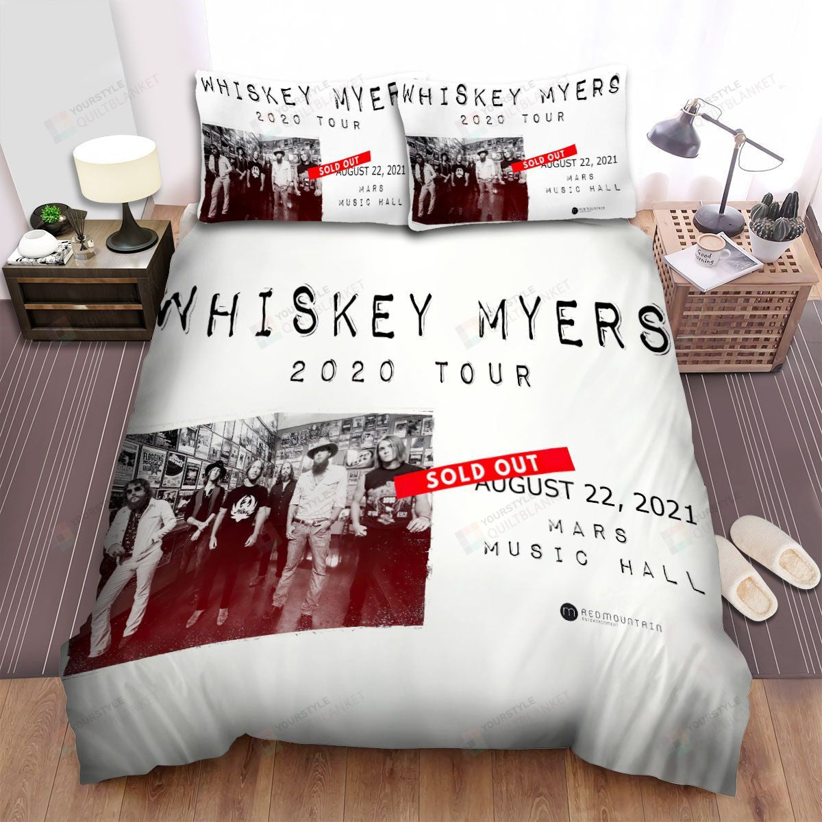 Whiskey Myers 2020 Tour Poster Bed Sheets Spread Comforter Duvet Cover Bedding Setss