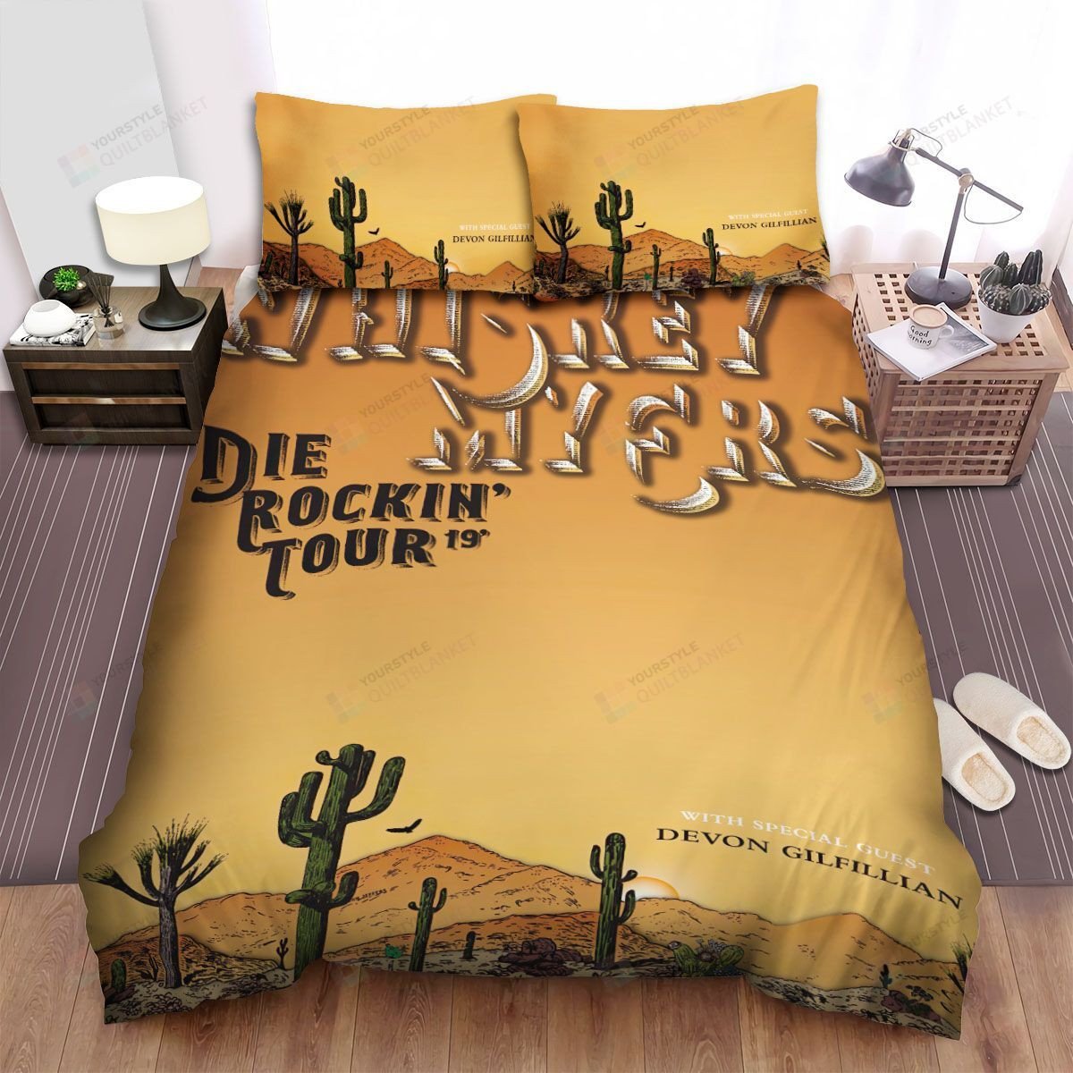 Whiskey Myers Die Rockin Tour Poster 2 Bed Sheets Spread Comforter Duvet Cover Bedding Setss