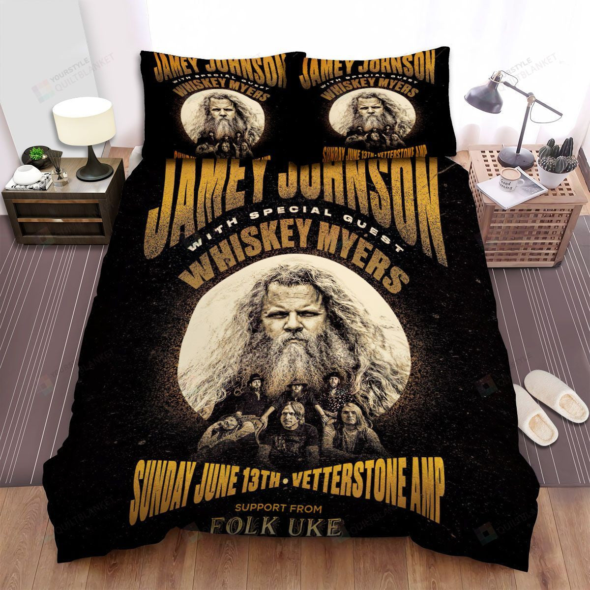 Whiskey Myers Vintage Poster Bed Sheets Spread Comforter Duvet Cover Bedding Setss