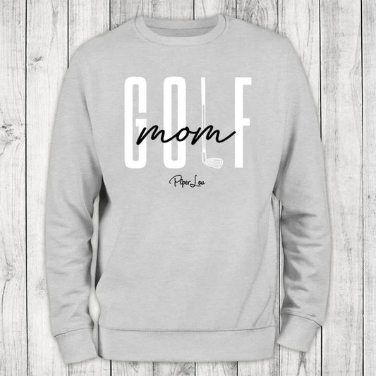 Golf Mom Club Sweatshirt, Proudly Printed In The USA, Sweatshirt Gray / White, #sassy #cute #colorprint