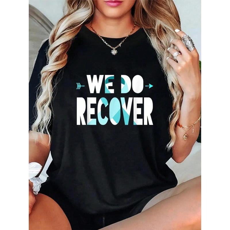 Women's 100% Cotton Addiction Recovery Awareness T-Shirt