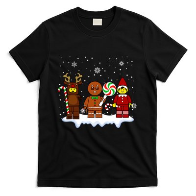 Block Brick Building Figure Christmas Master Builder Kids T-Shirt Hoodie Sweatshirt | TeeSparky.com