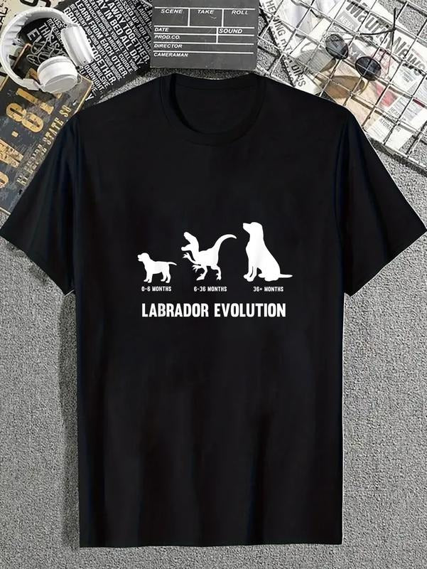 cotton Labrador Retriever Evolution Design for a Labrador Owner T-Shirt casual Fashion graphic tees for women Hoodie...
