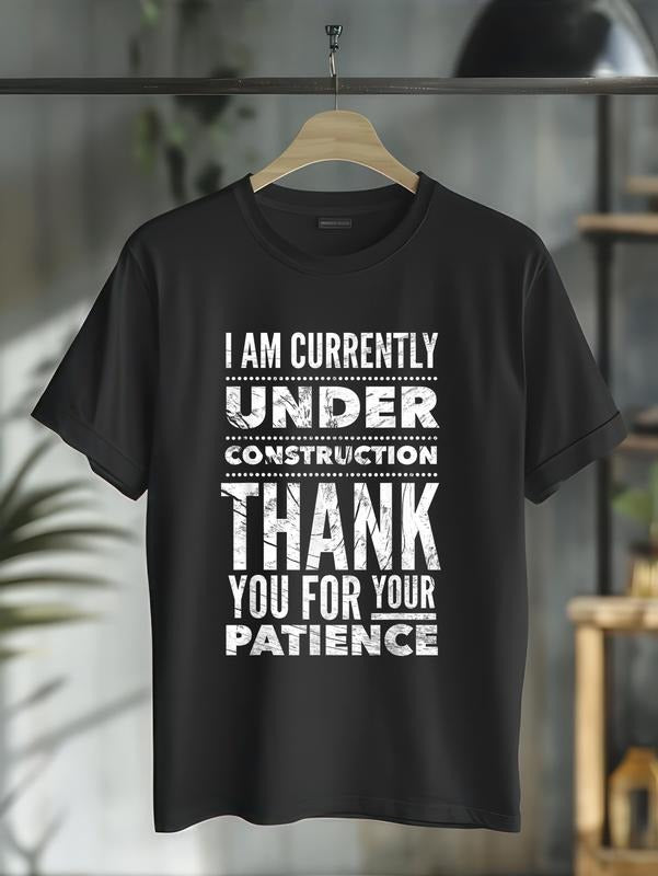 cotton Under Construction Post Surgery Gag Gift Get Well Soon Gifts T-Shirt casual Fashion graphic tees Hoodie Sweatshirt