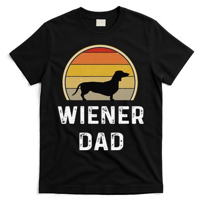 Dog Dad Gift Retro Vintage Dachshund Puppy T-Shirt Hoodie Sweatshirt | TeeSparky.com