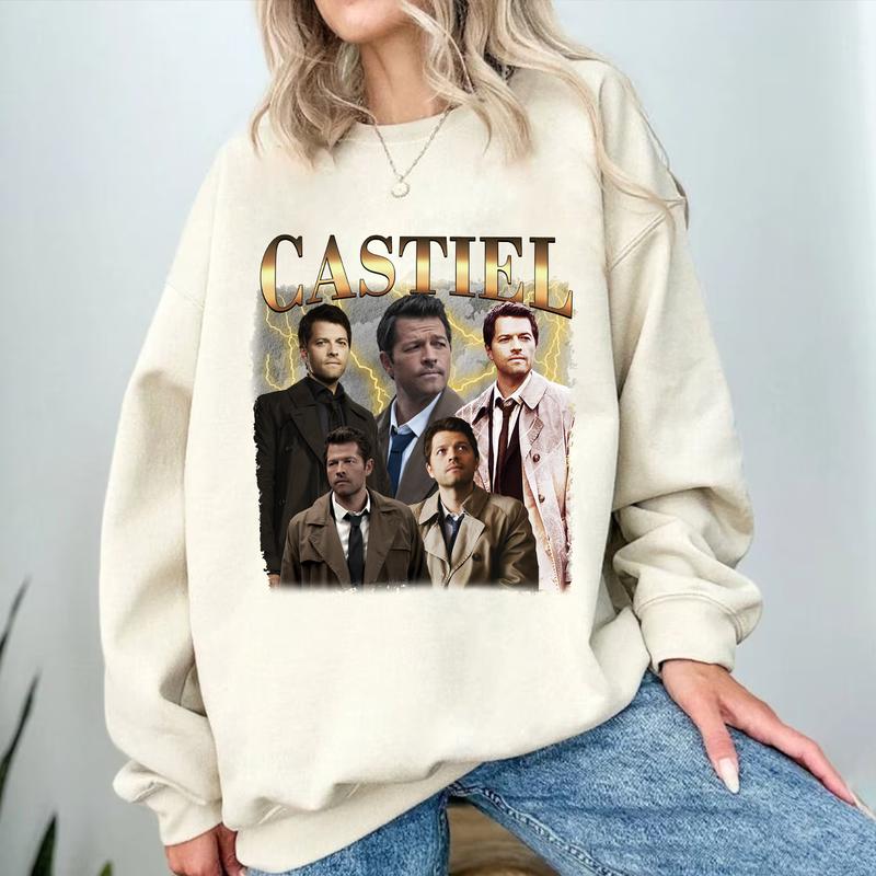 Castiel T Shirt, Vintage Castiel T Shirt, Gift For Woman and Man Unisex T-Shirt Sweatshirt Hoodie