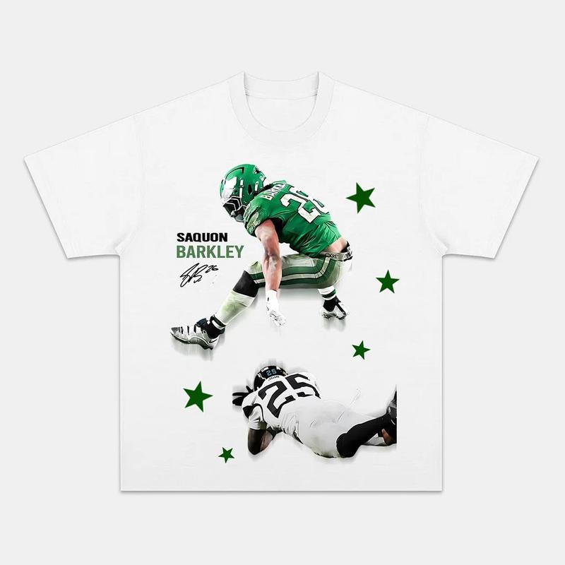 Saquon Barkley T-Shirt, Vintage Saquon Barkley Shirt, American Football Merch, Football Team, Perfect for Fans of New York, Gildan Full Size Color