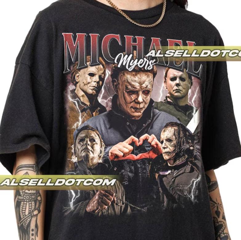 Michael Myers Vintage Shirt Gift for Fans Tee Classic Cotton Unisex